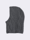 Pure wool balaclava with felted effect