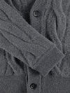 Cardigan aus reiner Wolle mit Filzeffekt