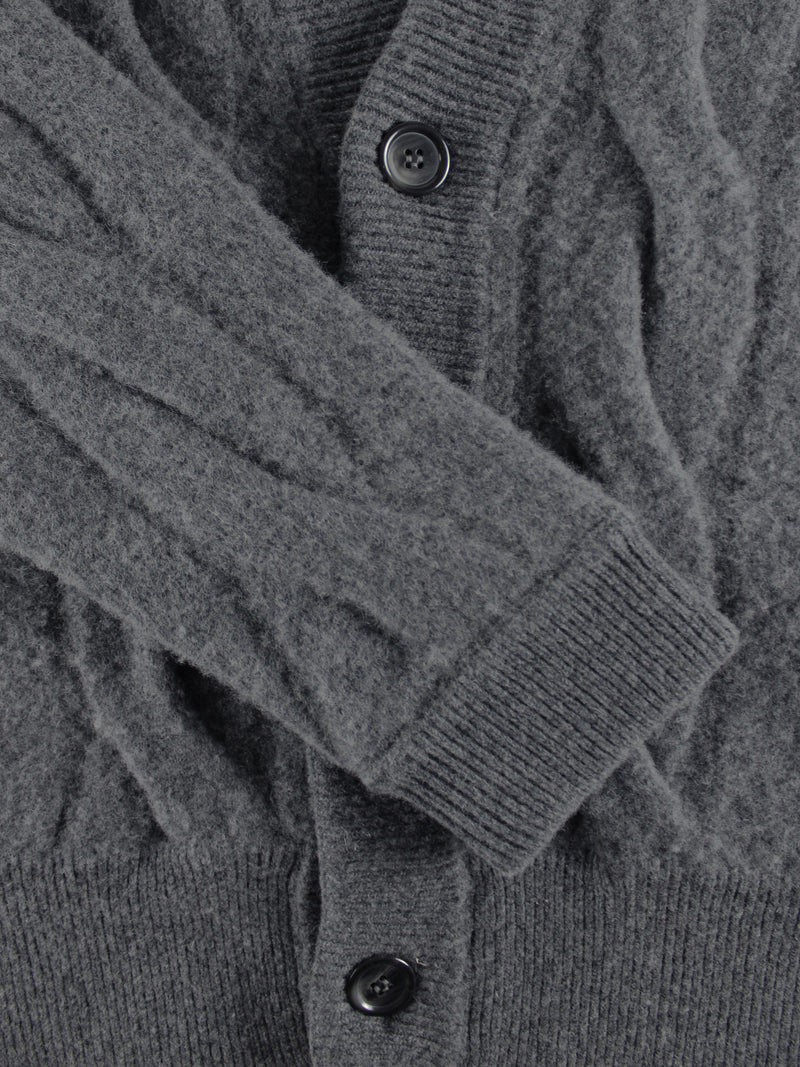 Cardigan aus reiner Wolle mit Filzeffekt