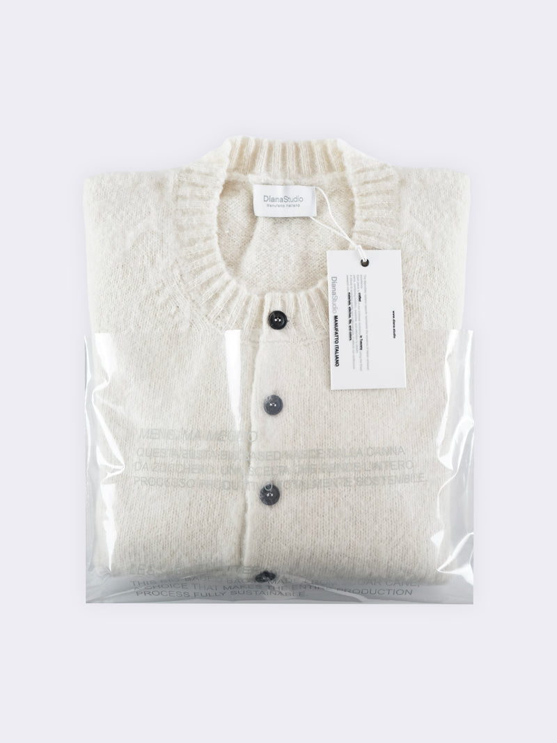 Serafino in Alpaca blend con taglio vivo