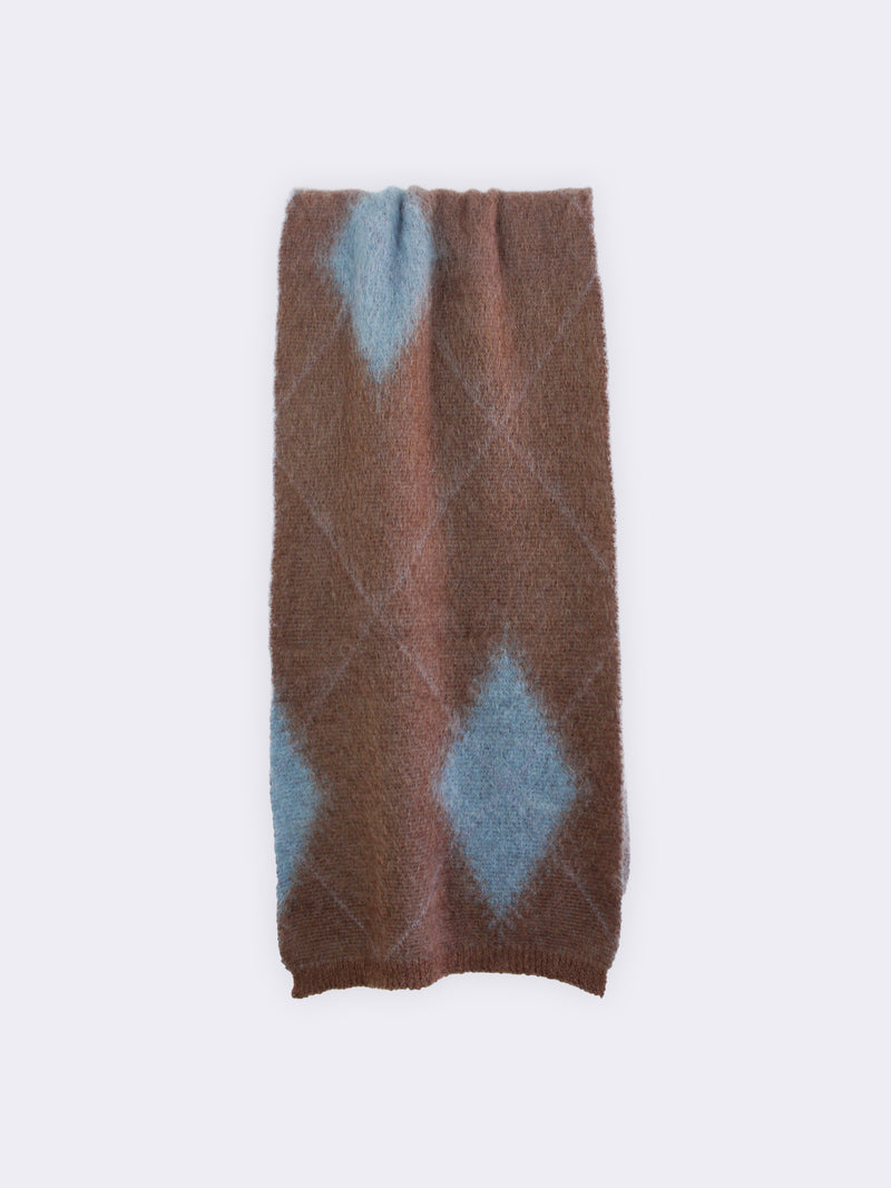 Schal im Argyle-Muster aus Superkid Mohair