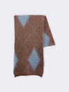 Schal im Argyle-Muster aus Superkid Mohair