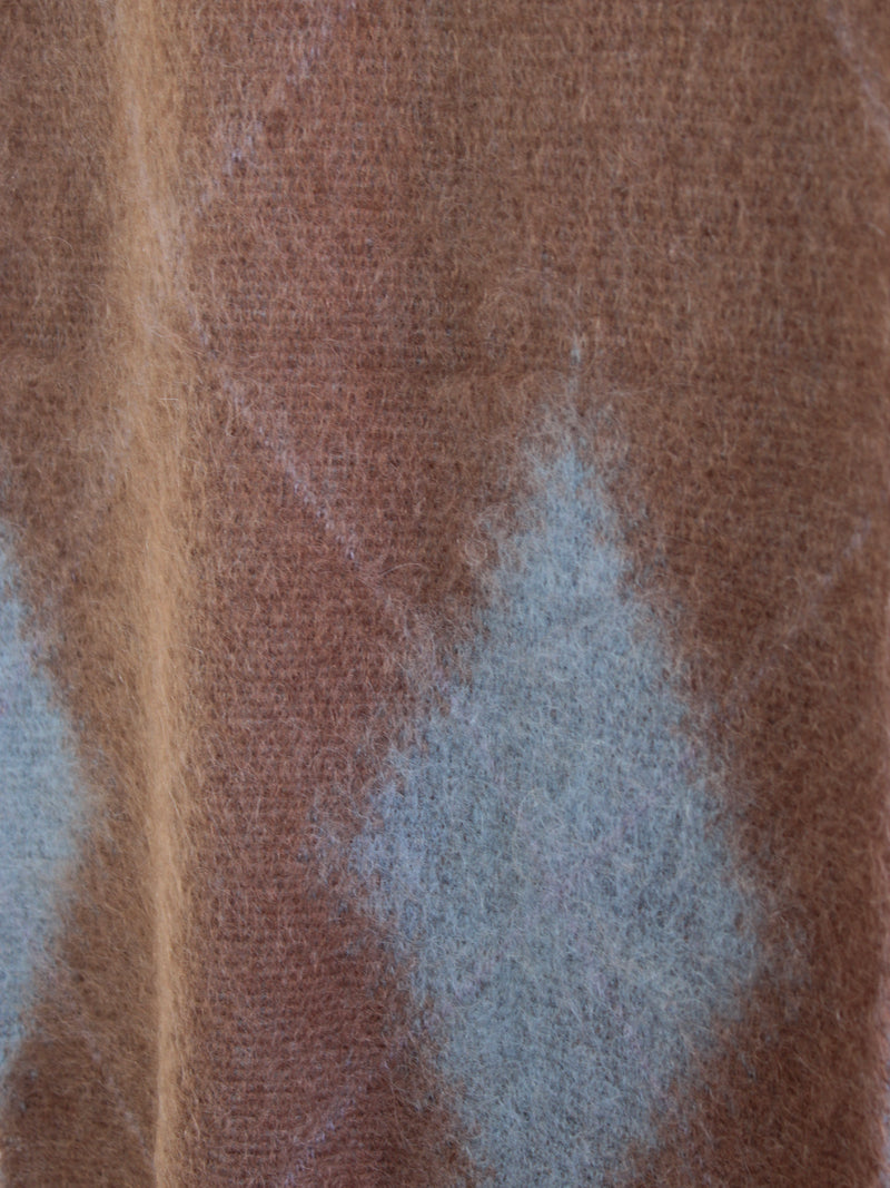 Schal im Argyle-Muster aus Superkid Mohair