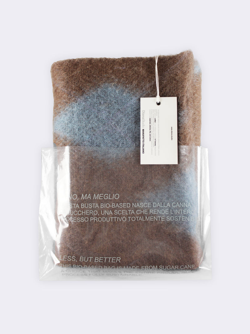 Schal im Argyle-Muster aus Superkid Mohair