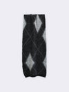 Schal im Argyle-Muster aus Superkid Mohair