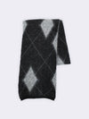 Schal im Argyle-Muster aus Superkid Mohair