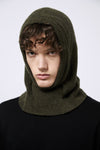 Pure wool balaclava with felted effect