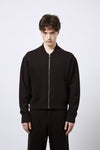 Merino Wool Milano Knit Bomber Jacket