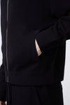 Merino Wool Milano Knit Bomber Jacket