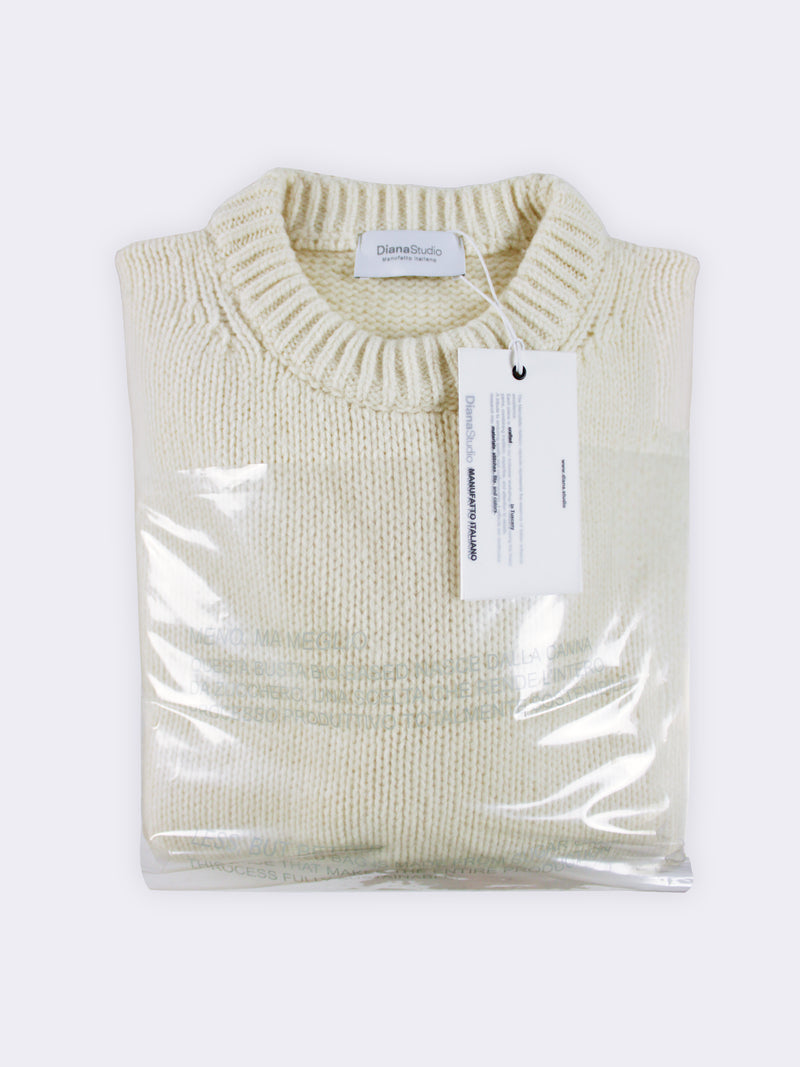 Girocollo boxy in Lana