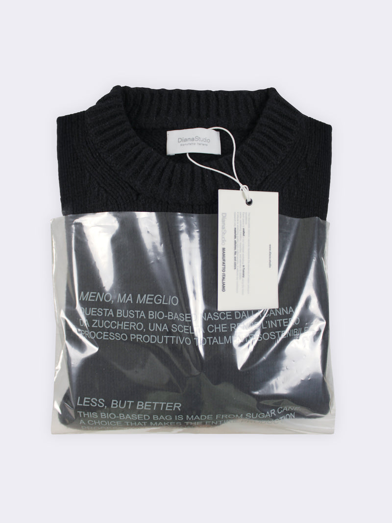 Girocollo boxy in Lana