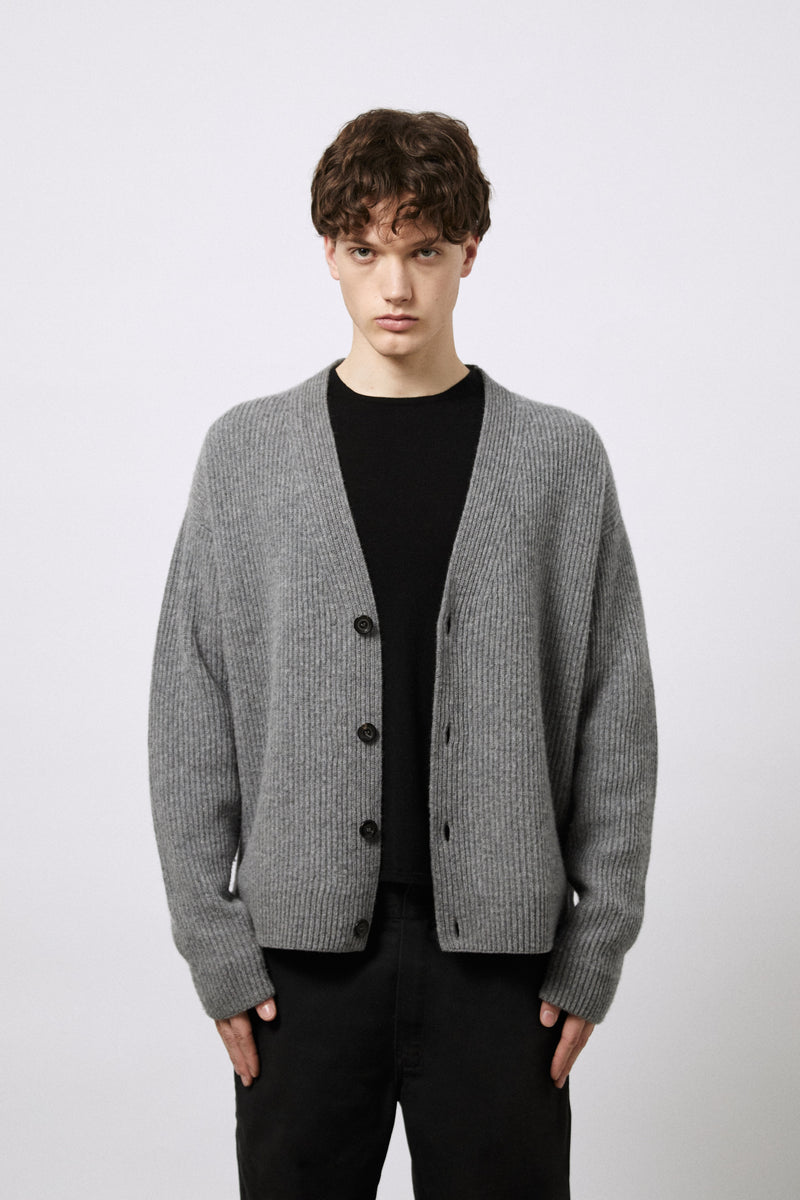 Pure Wool English Rib Cardigan