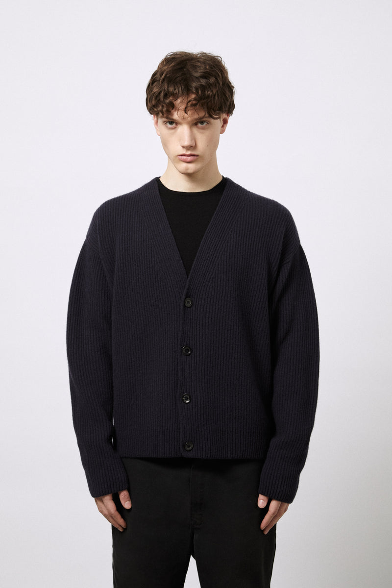Pure Wool English Rib Cardigan