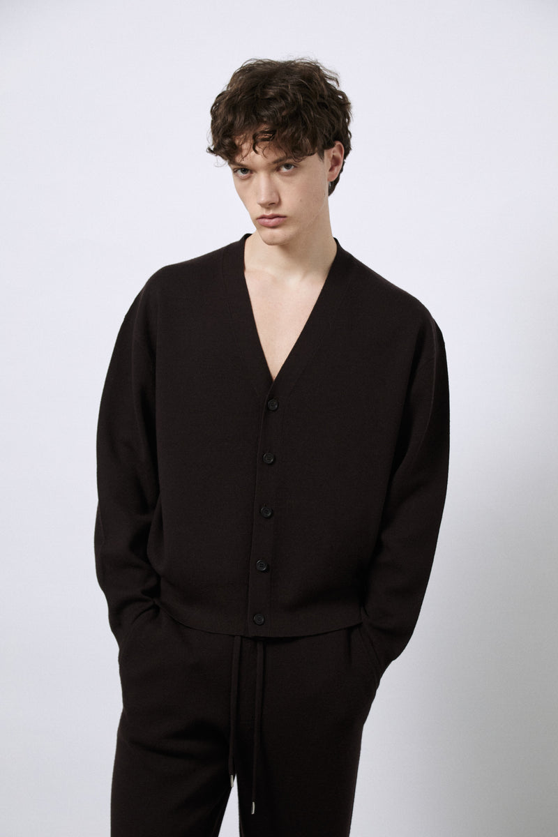 Cardigan in Lana Merino punto Milano
