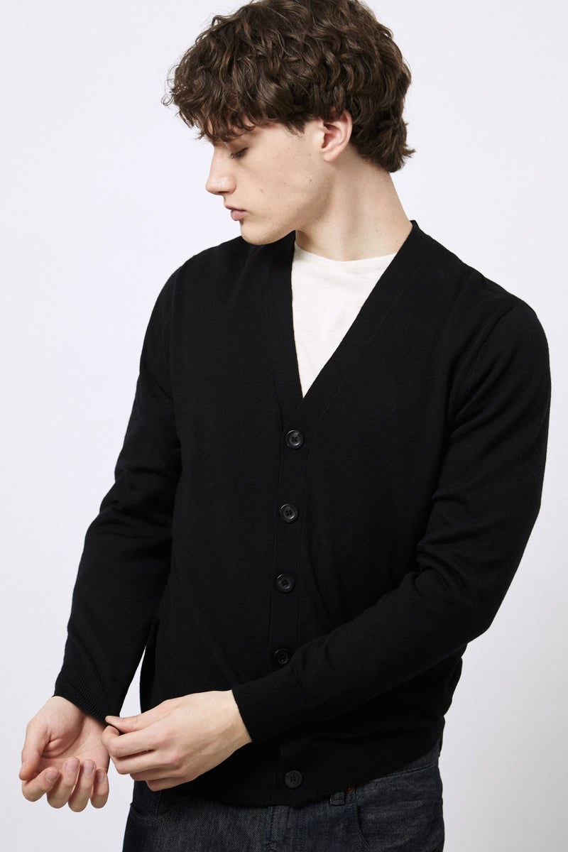 Cardigan in Lana Merino extrafine