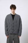Cardigan aus reiner Wolle mit Filzeffekt
