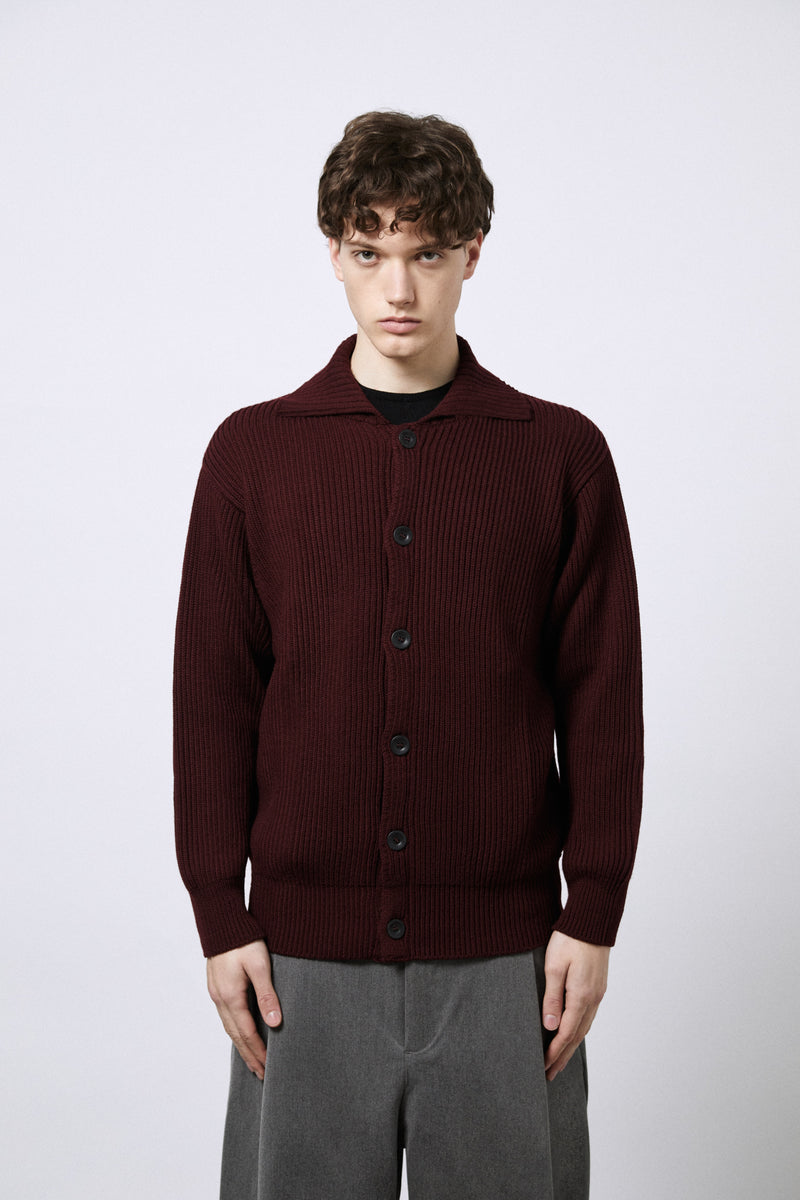 Giacca con bottoni in Lana Merino extrafine