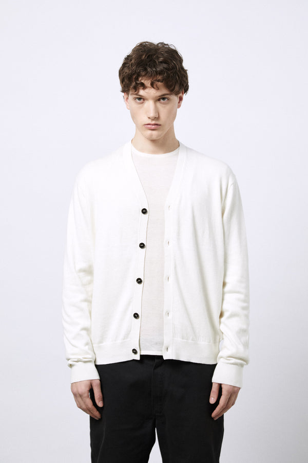 Cardigan en coton et cachemire