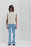 Gilet a trecce in Lana Shetland
