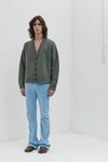 Cardigan oversize con lavorazione Casentino