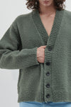 Cardigan oversize con lavorazione Casentino