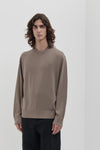 Fine crew neck in Cashmere and Extrafine Merino