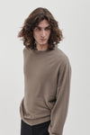 Fine crew neck in Cashmere and Extrafine Merino