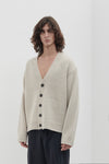 Cardigan oversize con lavorazione Casentino