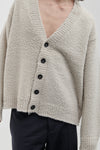 Cardigan oversize con lavorazione Casentino