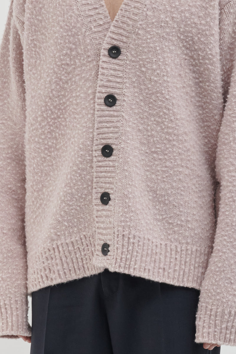 Cardigan oversize con lavorazione Casentino