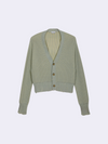 Cardigan in maglia Bicolor con Rotture