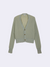 Cardigan in maglia Bicolor con Rotture