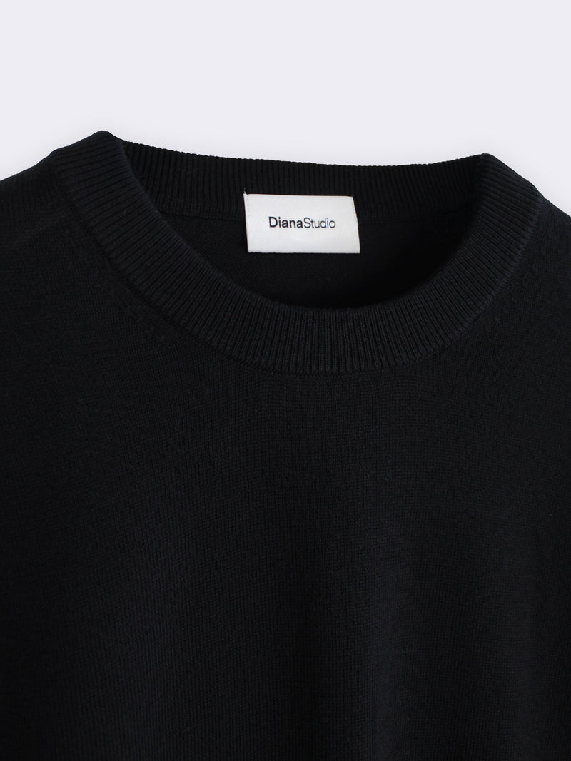 Cotton and Cashmere Crew Neck Sweater