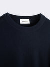 Cotton and Cashmere Crew Neck Sweater