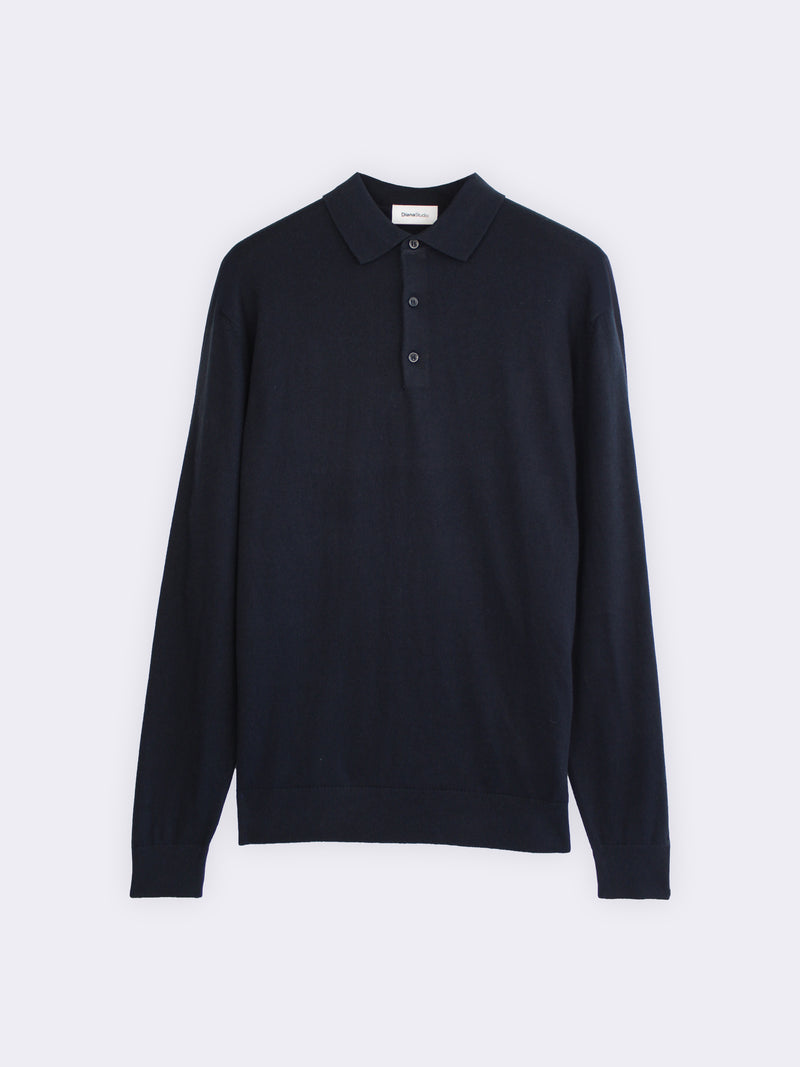 Poloshirt aus Baumwolle und Kaschmir