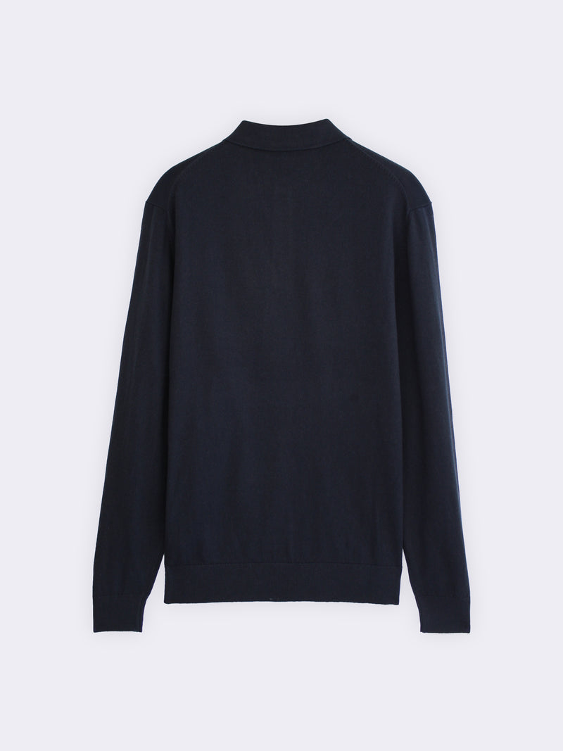 Poloshirt aus Baumwolle und Kaschmir