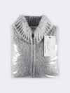 Giacca zip con lavorazione Casentino