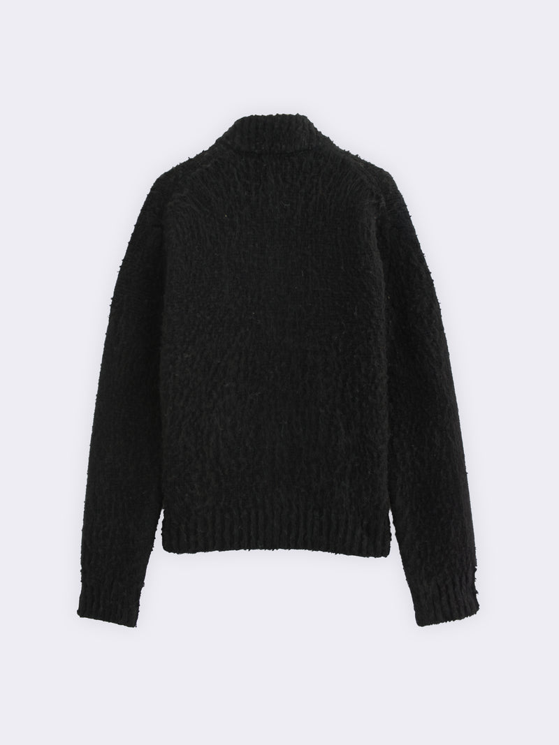 Giacca zip con lavorazione Casentino
