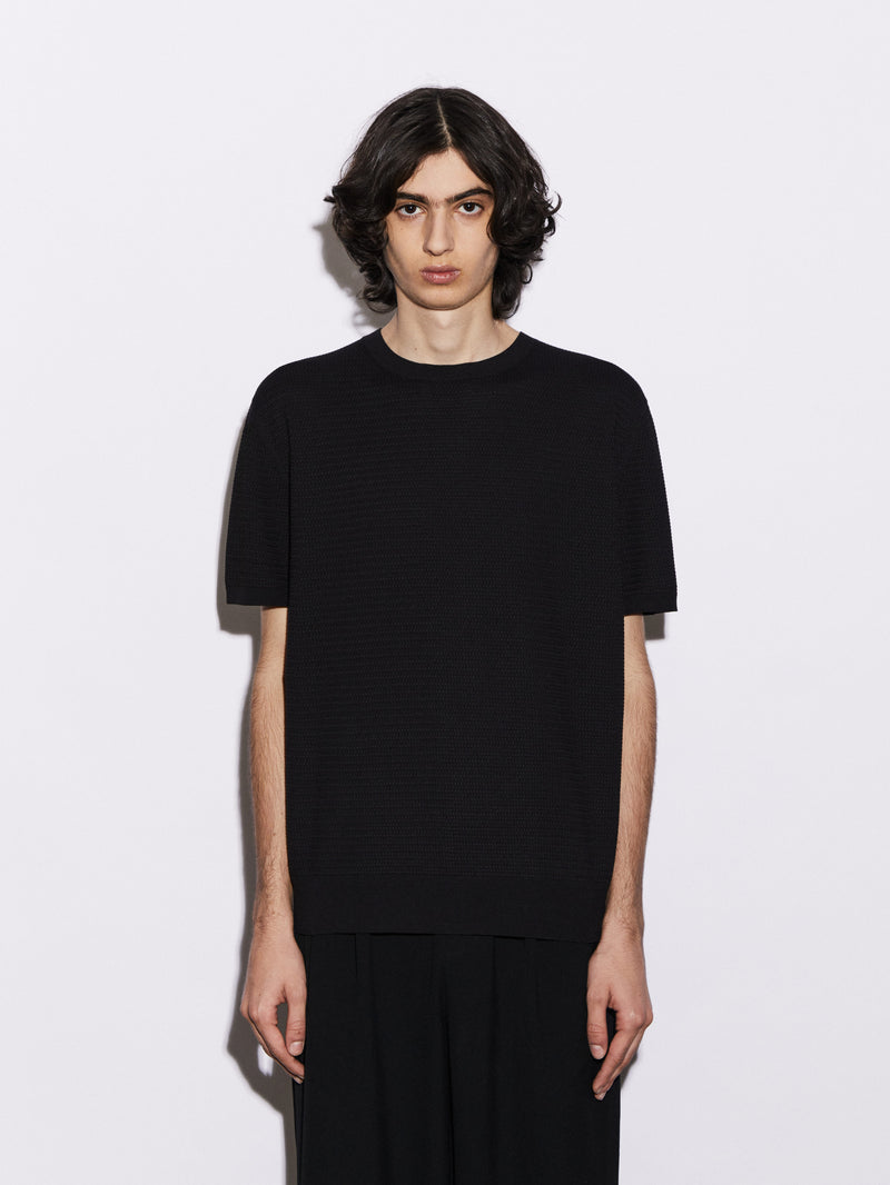 T-Shirt in Cotone leggero con struttura