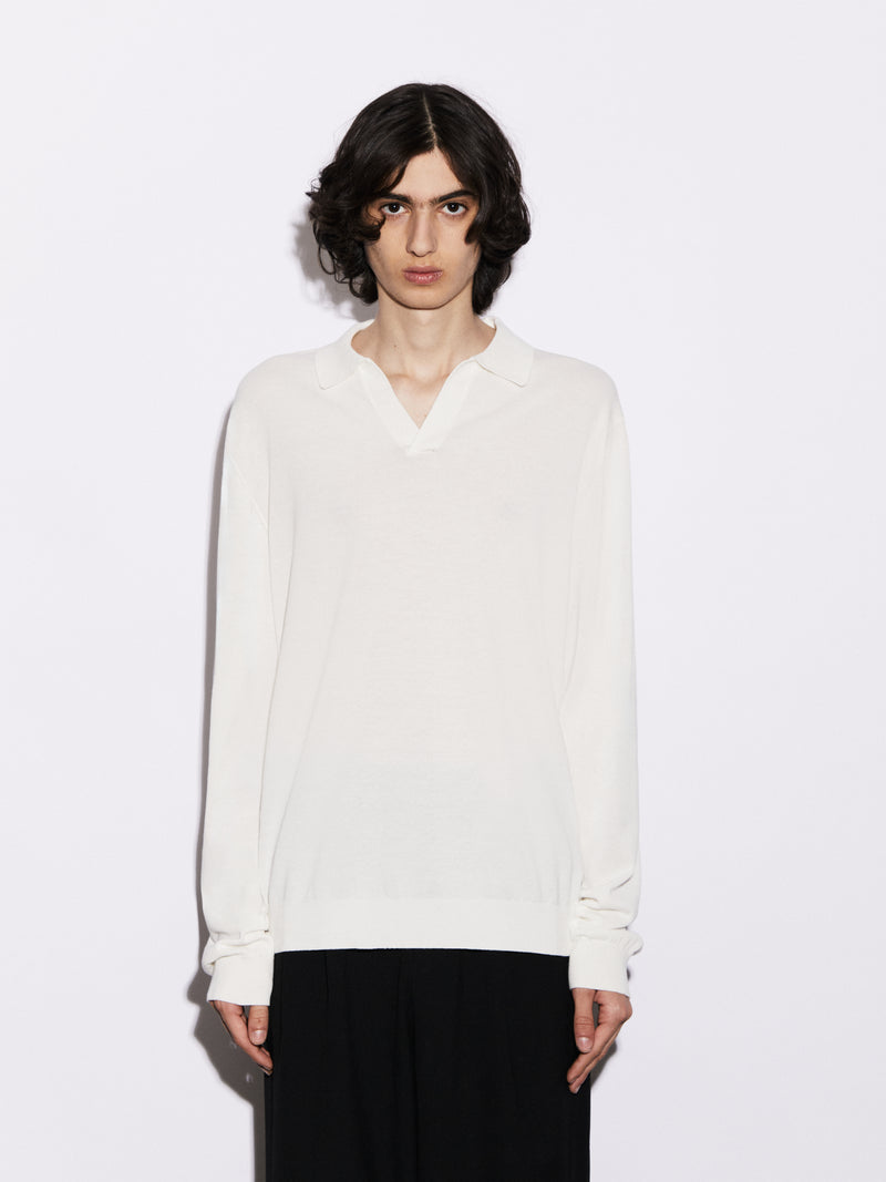 Polo senza bottoni in Cotone leggero