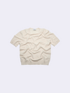 T-shirt in Cotone crêpe con microstruttura