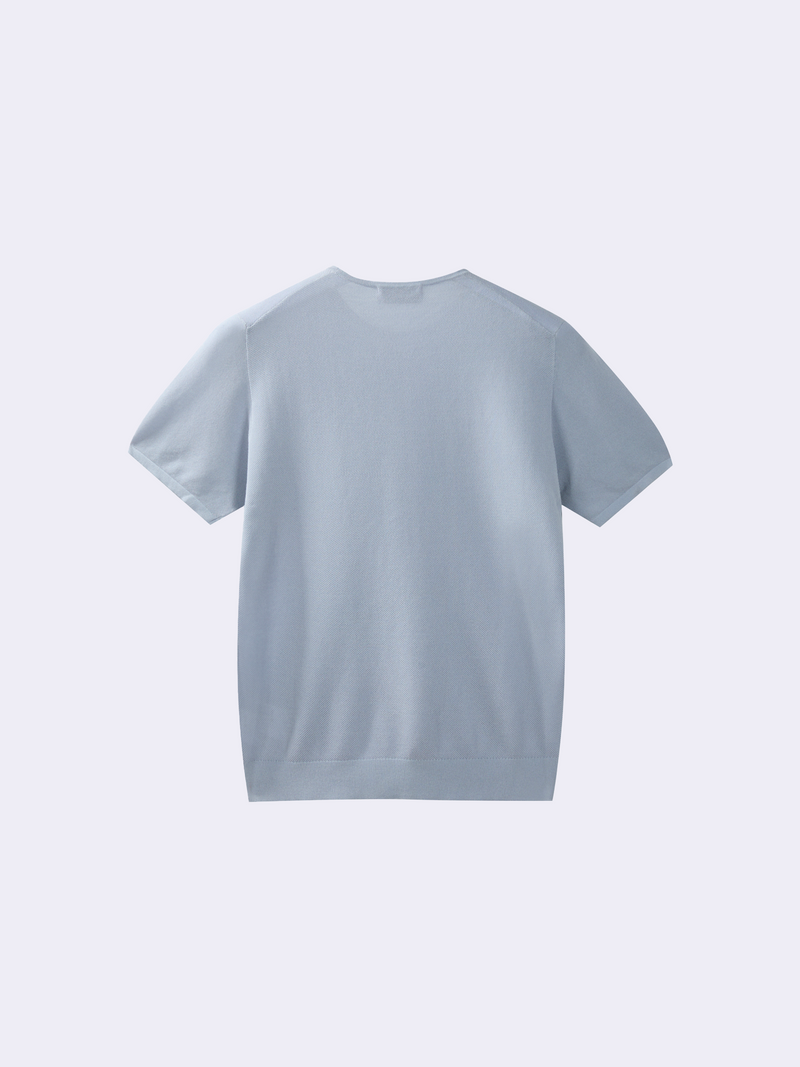 T-shirt in Cotone crêpe con microstruttura