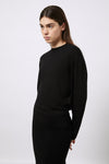 Rundhals-Pullover aus Kaschmir und extrafeiner Merinowolle