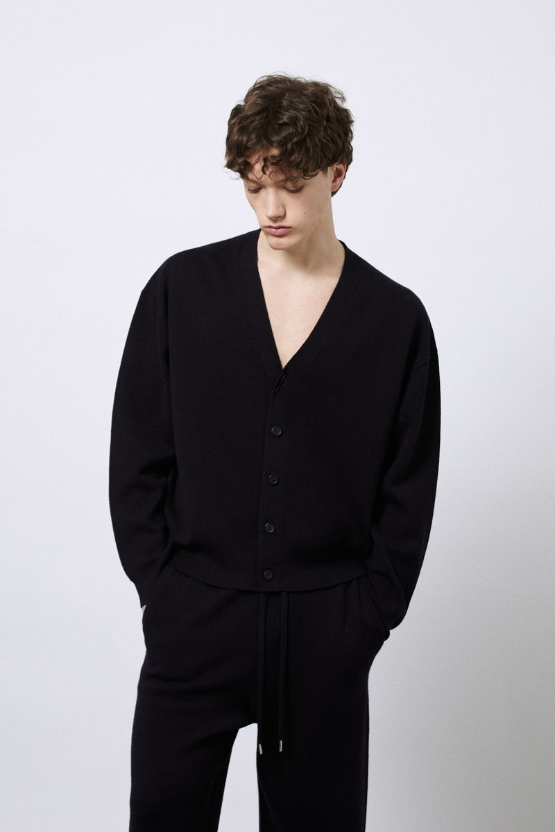 Cardigan in Lana Merino punto Milano