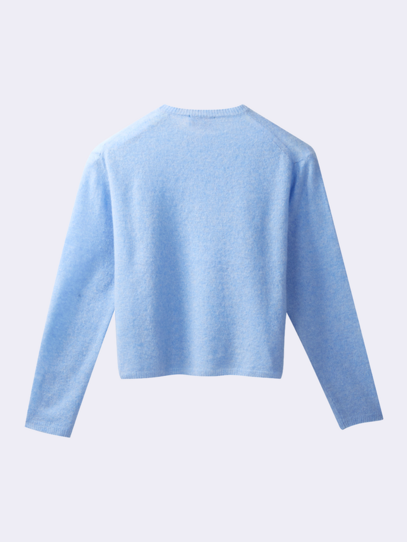 Girocollo nuvola in Cashmere e Lana