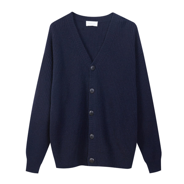 Cardigan in Lana in Maglia Inglese