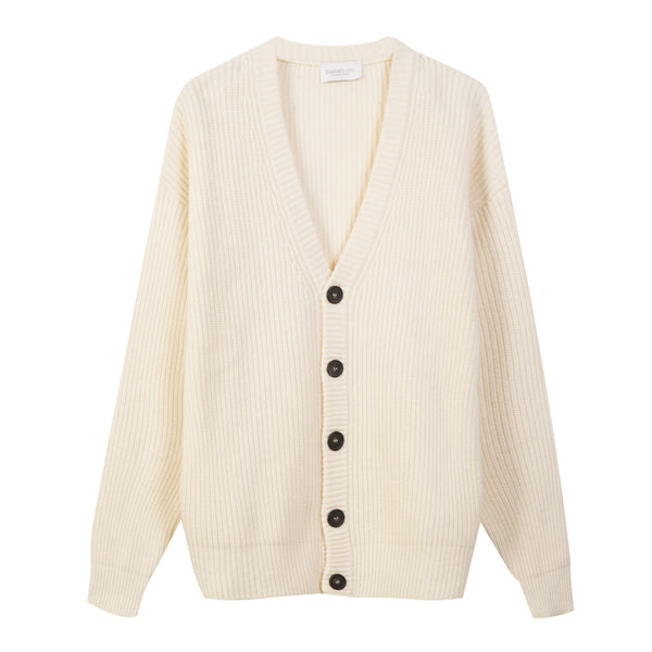Cardigan in Lana in Maglia Inglese
