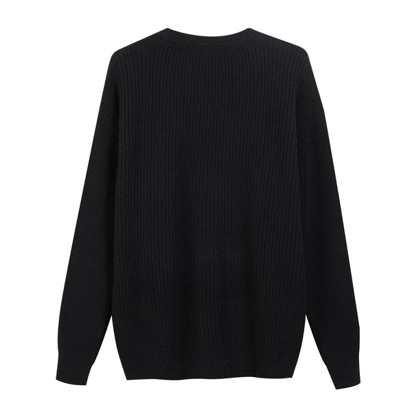 Cardigan in Lana in Maglia Inglese