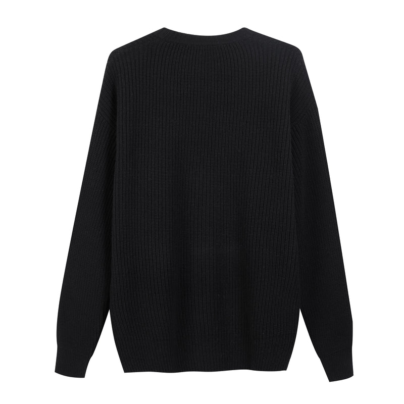 Cardigan basico in maglia perlata
