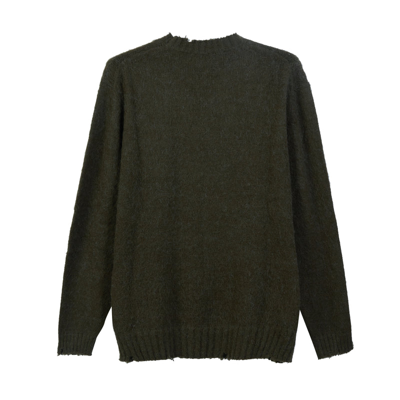 Girocollo garzato in misto Alpaca